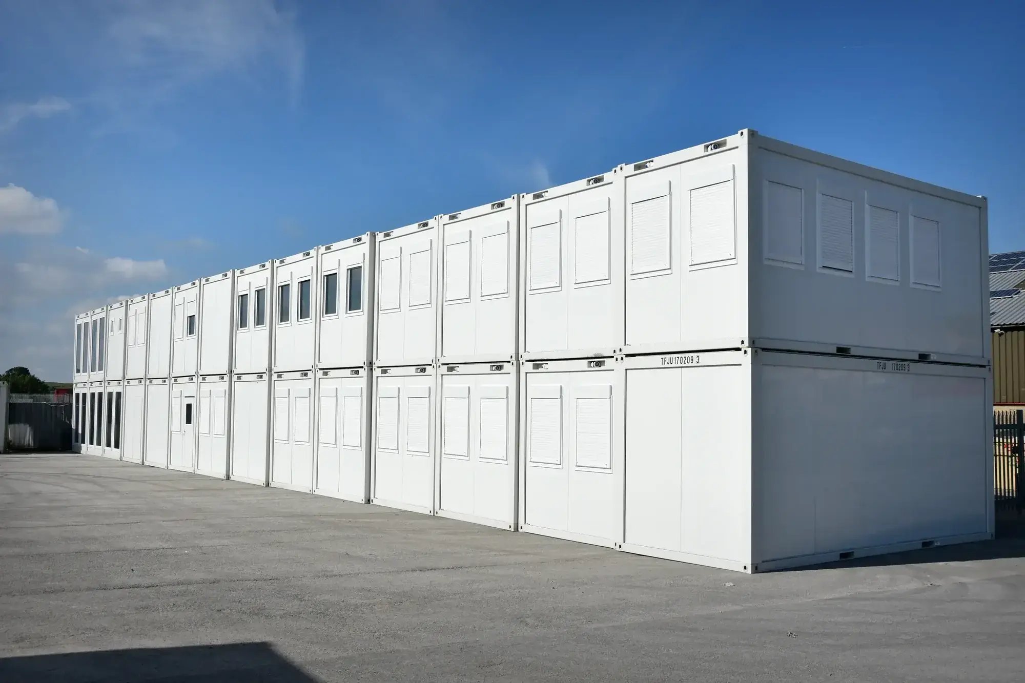 Construction site building configuration
